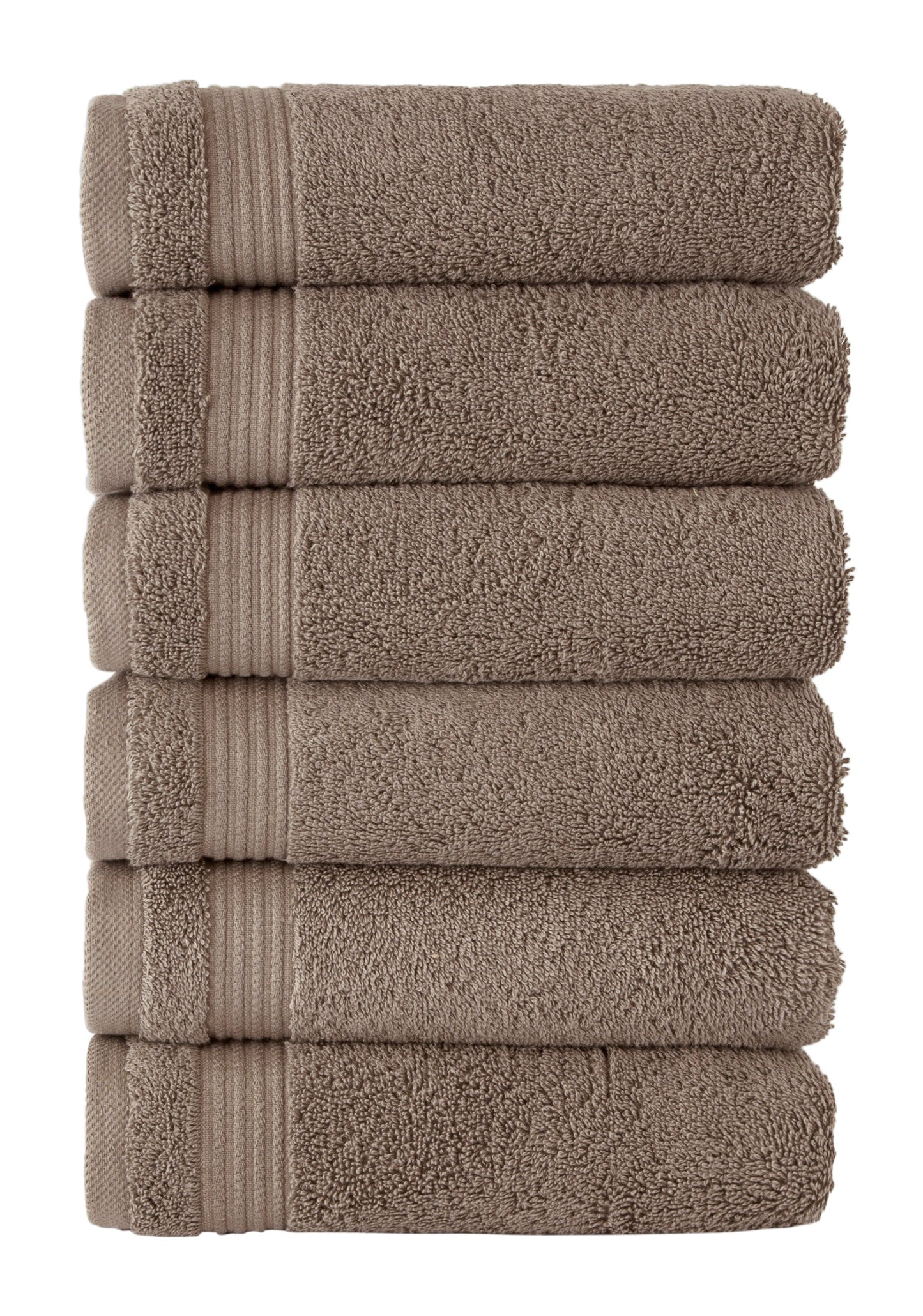 Amadeus Luxury Turkish Cotton Plush Hand Towels - 6 Pieces by Classic Turkish Towels