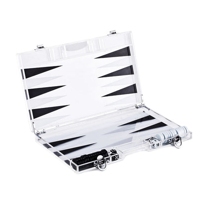 Lucite 18'' Backgammon set by Lainy Home