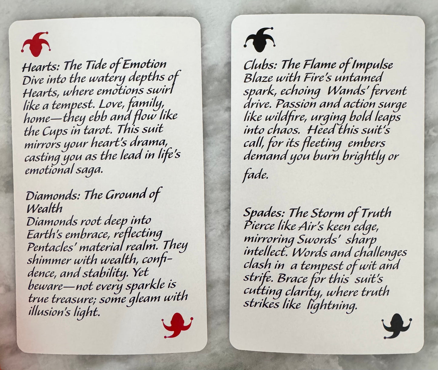 Savage Suits Cartomancy Deck Cards for Truth Seekers