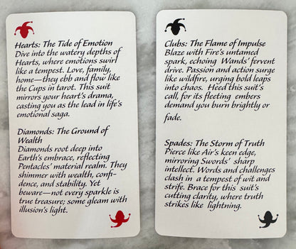Savage Suits Cartomancy Deck Cards for Truth Seekers