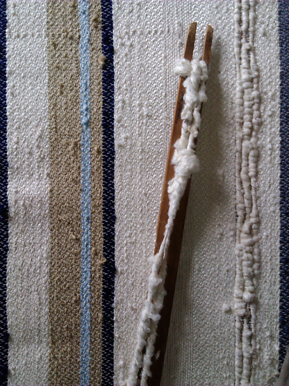 Striped Raw Silk Pillow