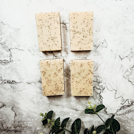 Poppy Seed Exfoliant-Olive-Sunflower Soap