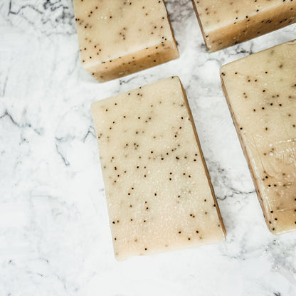 Poppy Seed Exfoliant-Olive-Sunflower Soap