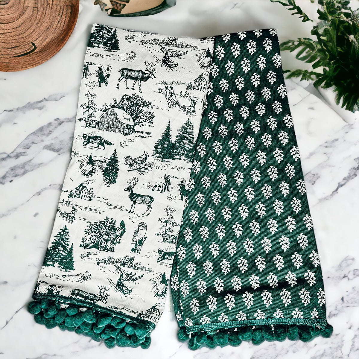 Christmas Forest Kitchen Towels