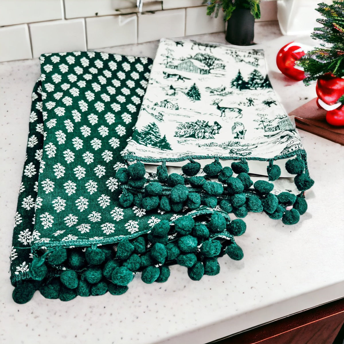 Christmas Forest Kitchen Towels