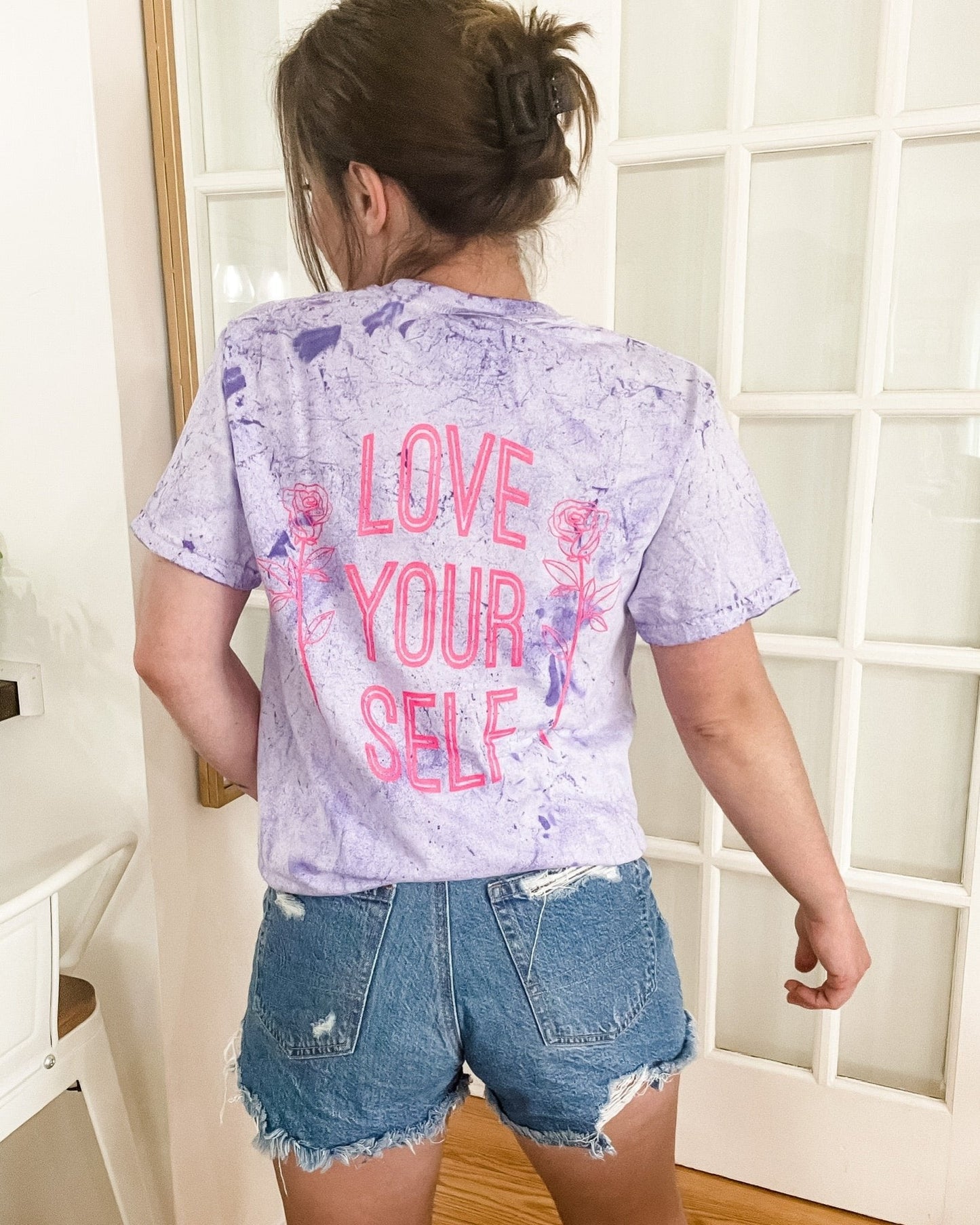 Love Yourself Amethyst Colorblast Tee