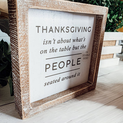 Trick + Thanksgiving Double-Sided Sign