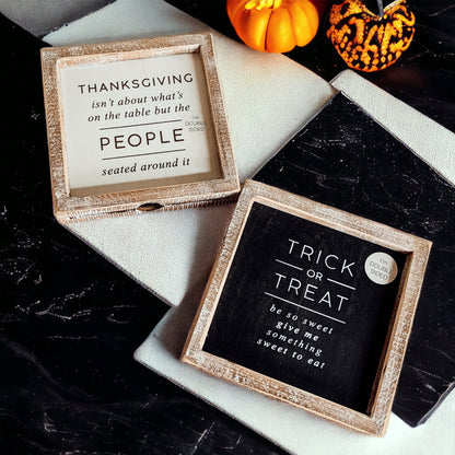 Trick + Thanksgiving Double-Sided Sign