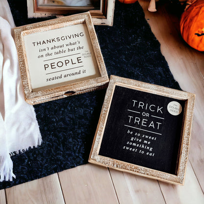 Trick + Thanksgiving Double-Sided Sign