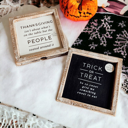 Trick + Thanksgiving Double-Sided Sign