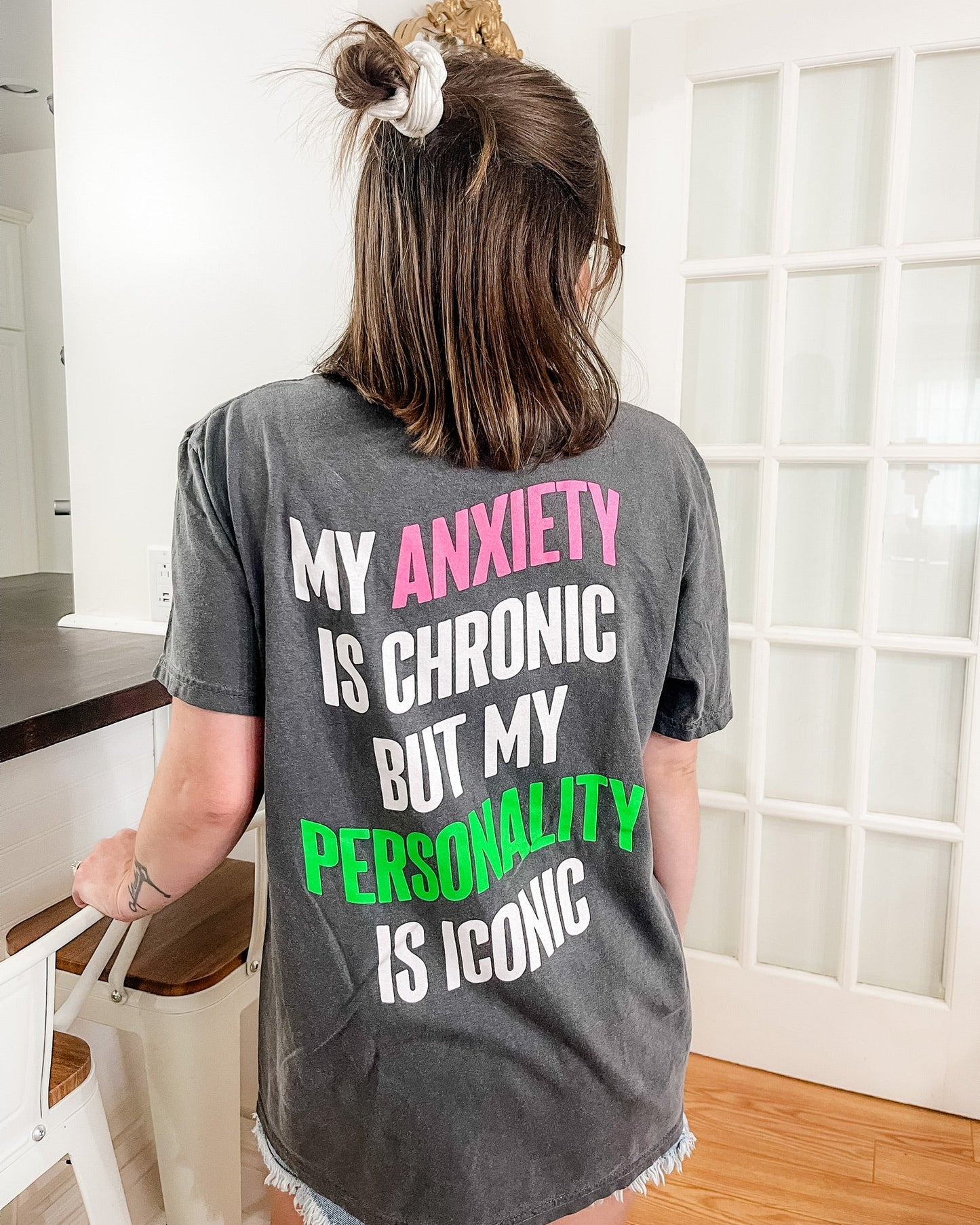 My Anxiety is Chronic Tee - Pepper