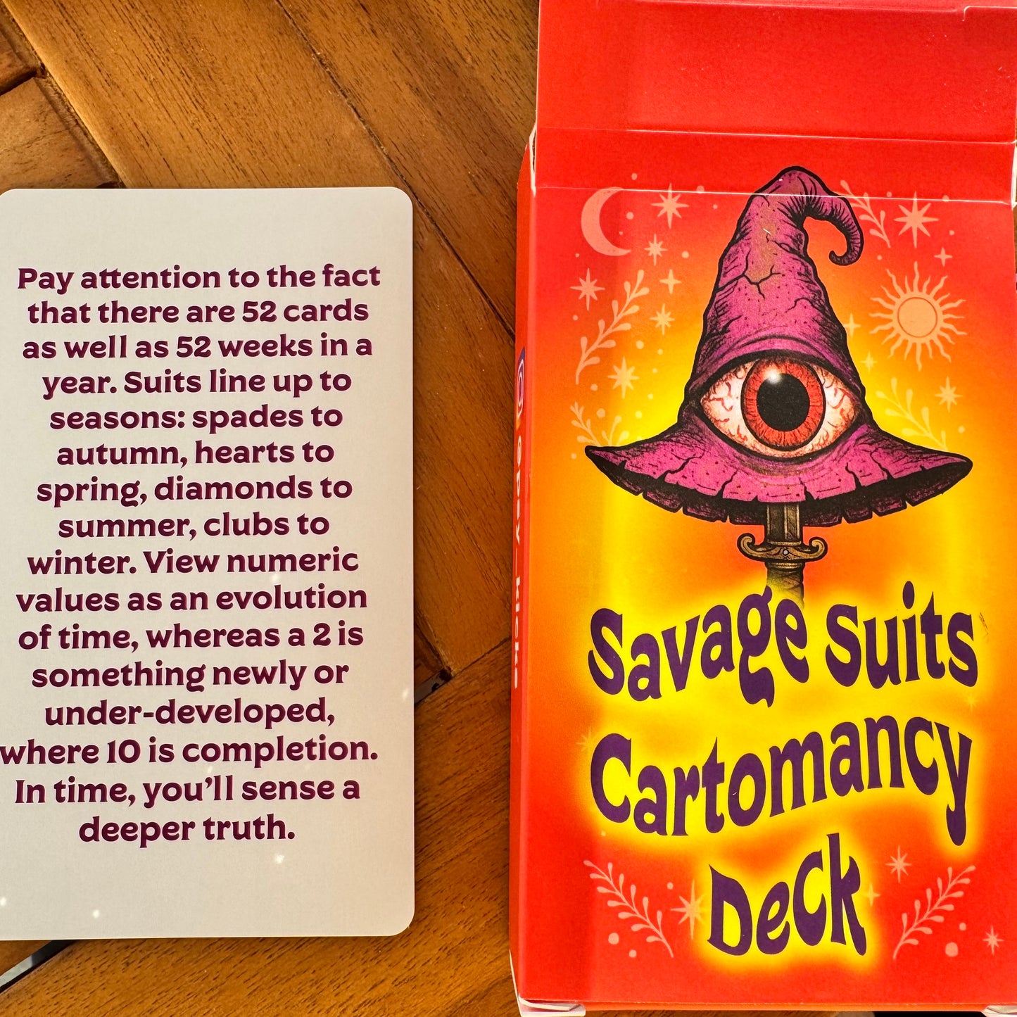 Savage Suits Cartomancy Deck Cards for Truth Seekers