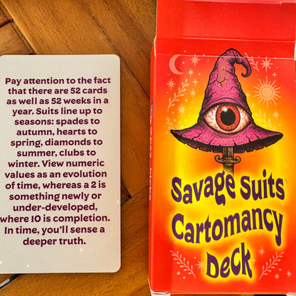 Savage Suits & Twisted Truths Cartomancy Deck Duo for Truth Seekers
