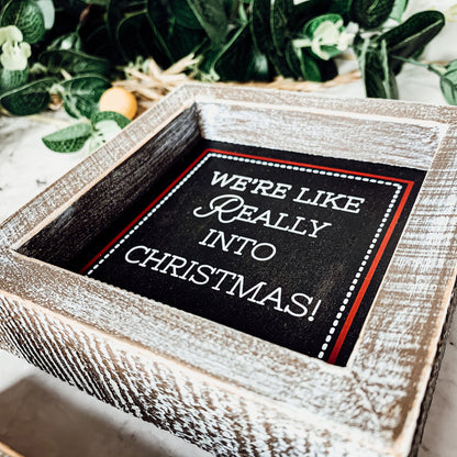 Chalkboard Christmas Wood Signs