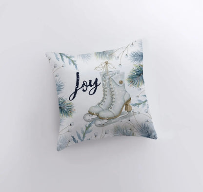 Joy Ice Skating Throw Pillow