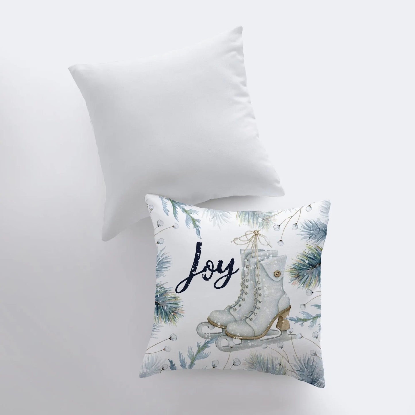 Joy Ice Skating Throw Pillow