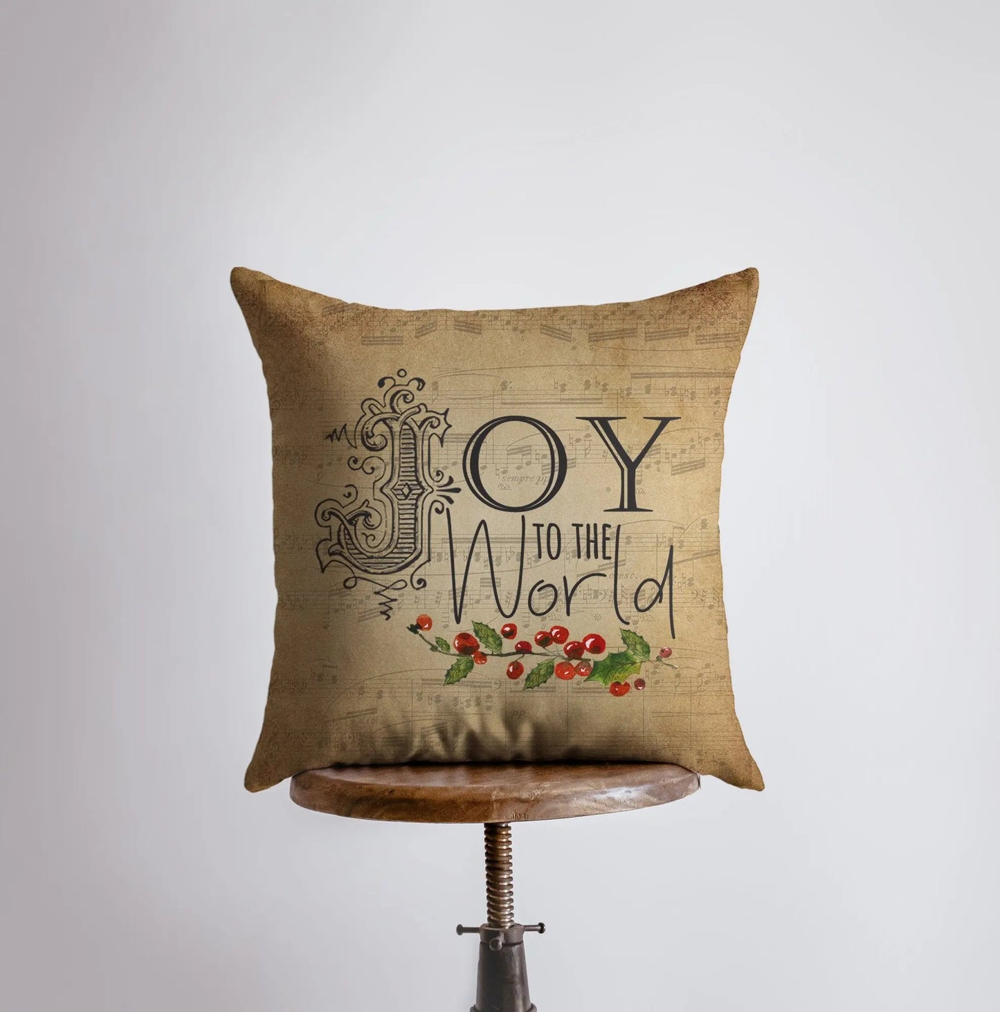 Joy to the World Throw Pillow