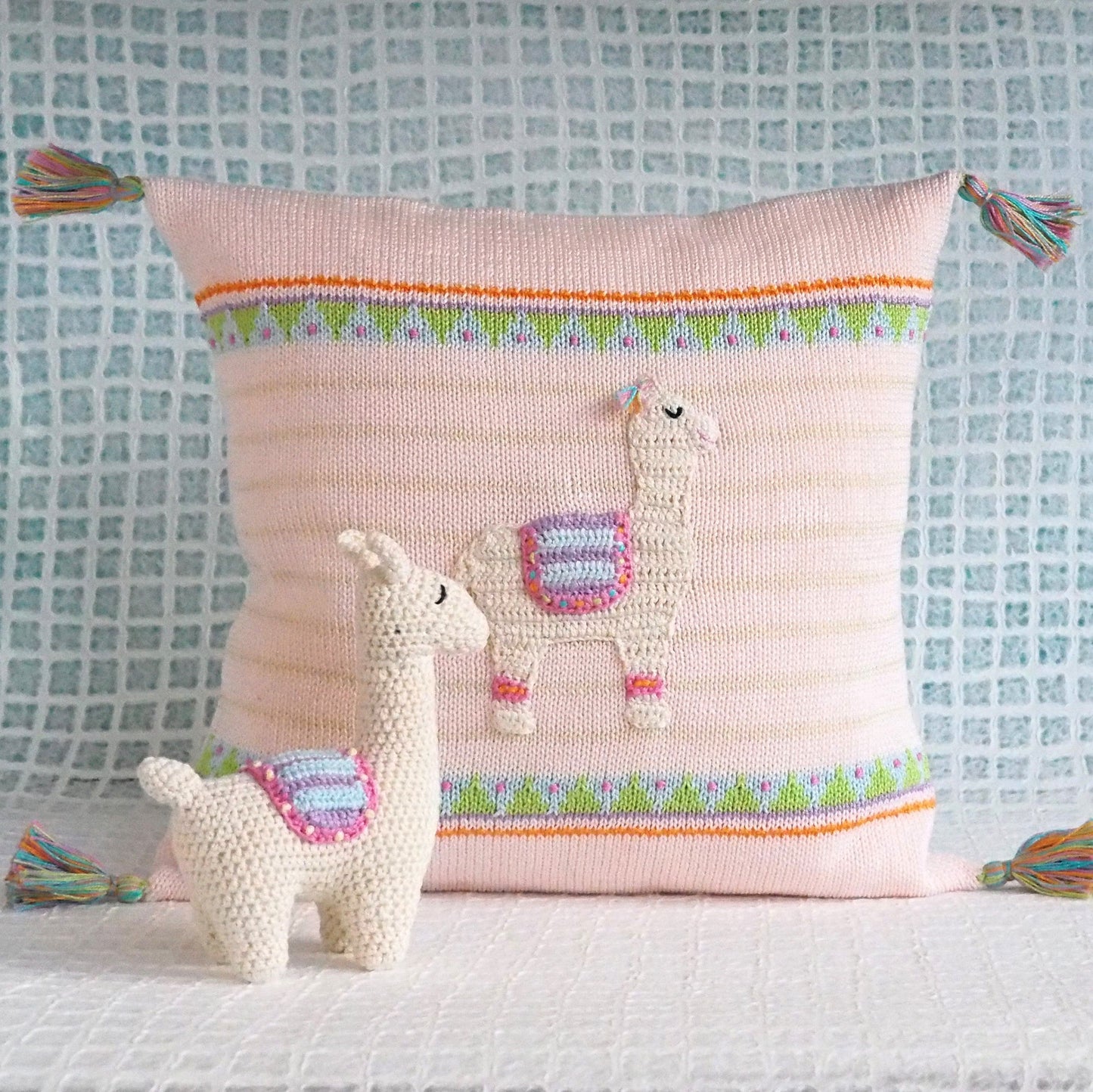 Llama 12" Pillow by Melange Collection