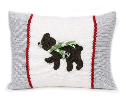 Brown Bear Mini Pillow by Melange Collection