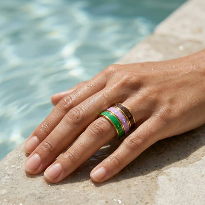 Signature Enamel Stackable Rings