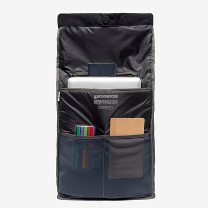 Lars Roll Backpack Black Lime Vandra
