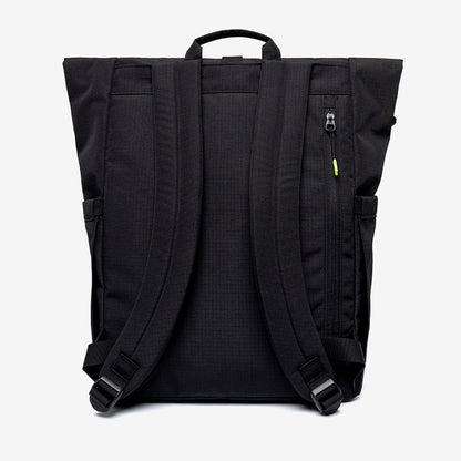 Lars Roll Backpack Black Lime Vandra