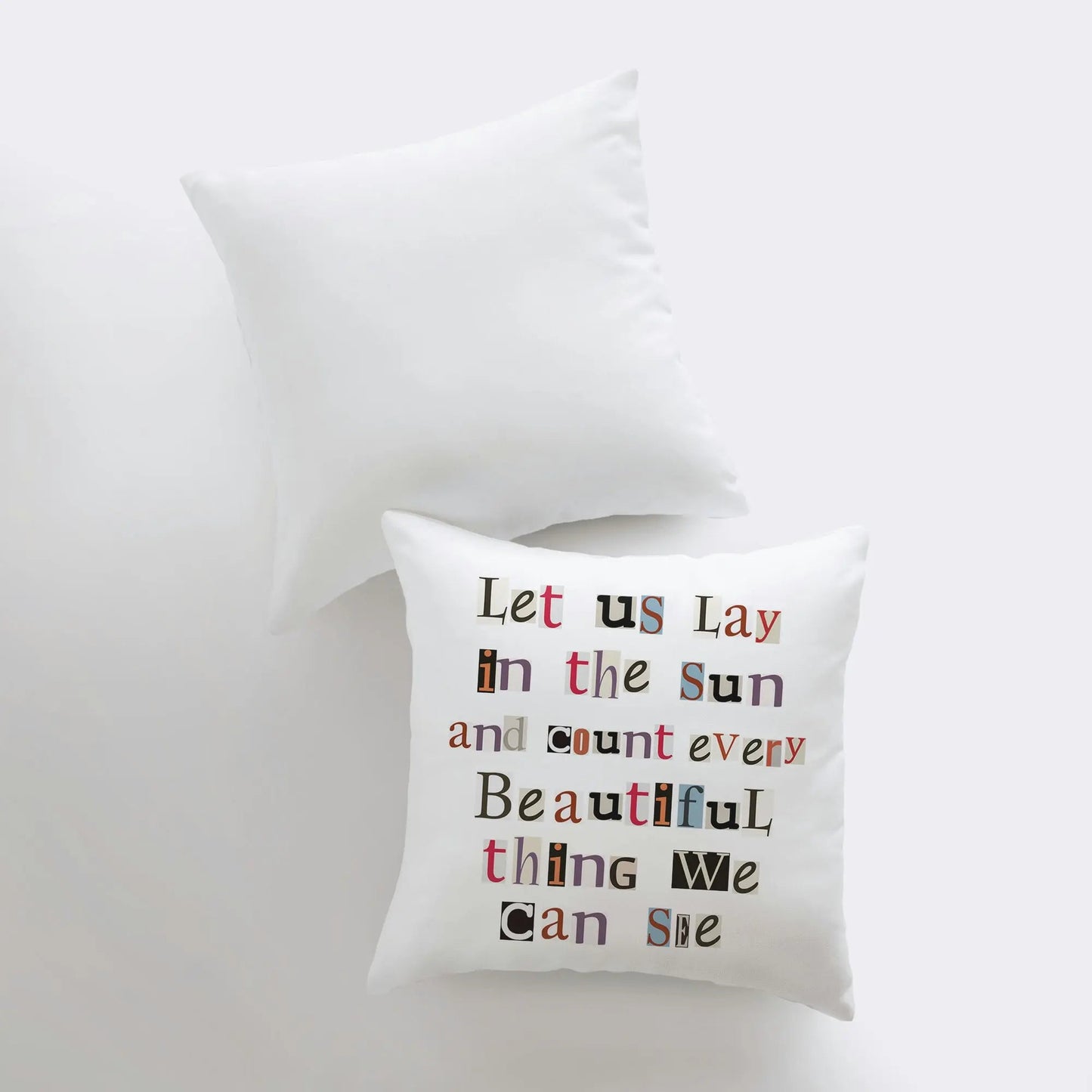 Let us Lay in the Sun Throw Pillow