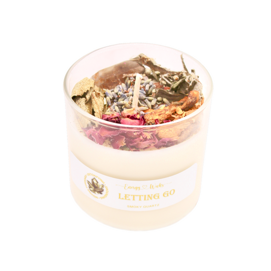 Letting Go Crystal Candle – Release Negativity & Heal Emotionally