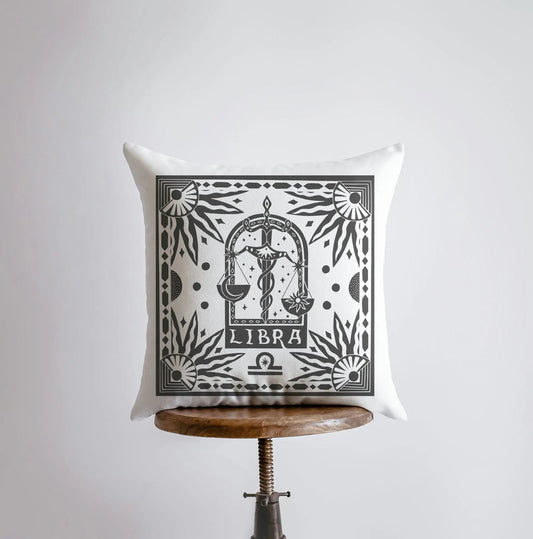 Libra Zodiac Throw Pillow