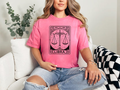 Zodiac Signs Tarot Card Graphic Tee by All The Right Perks LLC