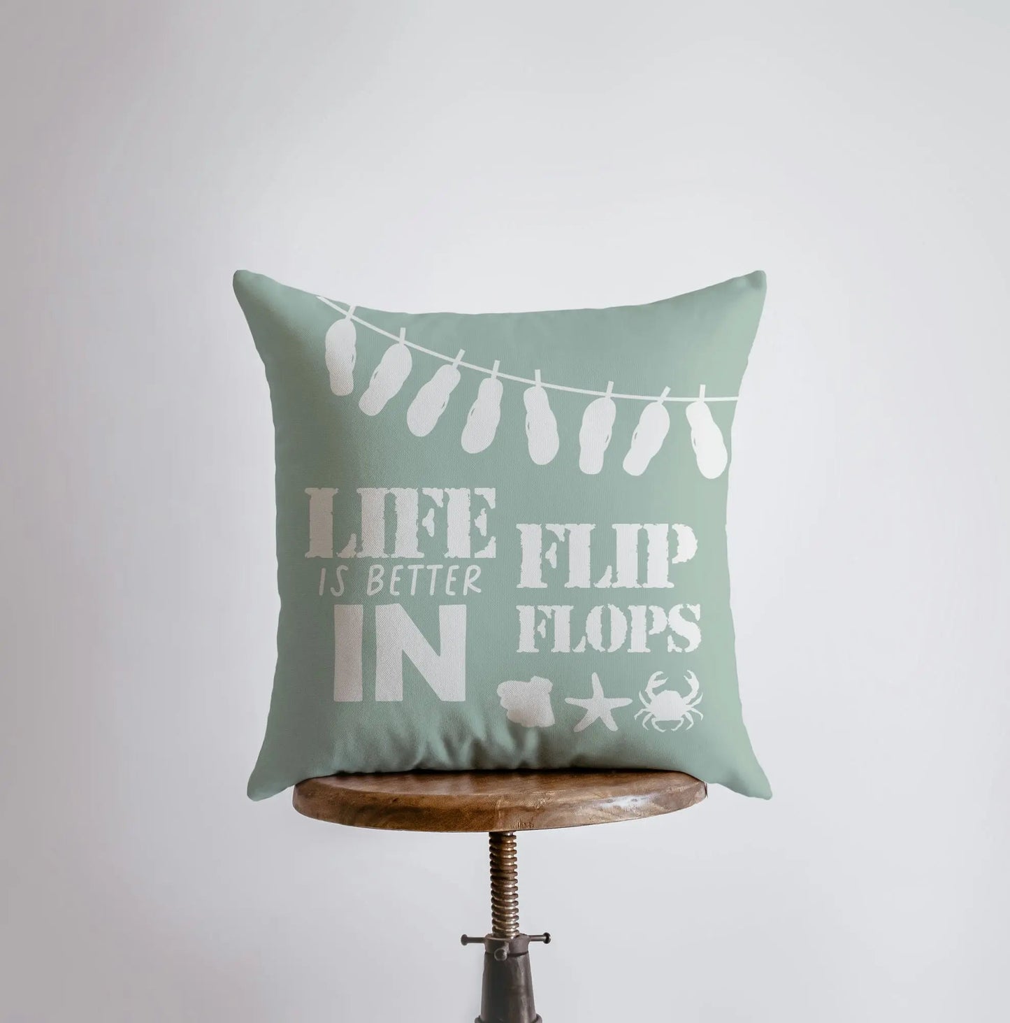 Life is Better in Flip Flops Throw Pillow