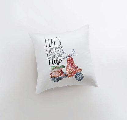 Life's a Journey Throw Pillow