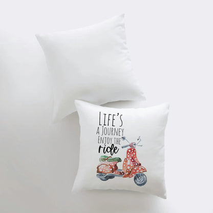 Life's a Journey Throw Pillow