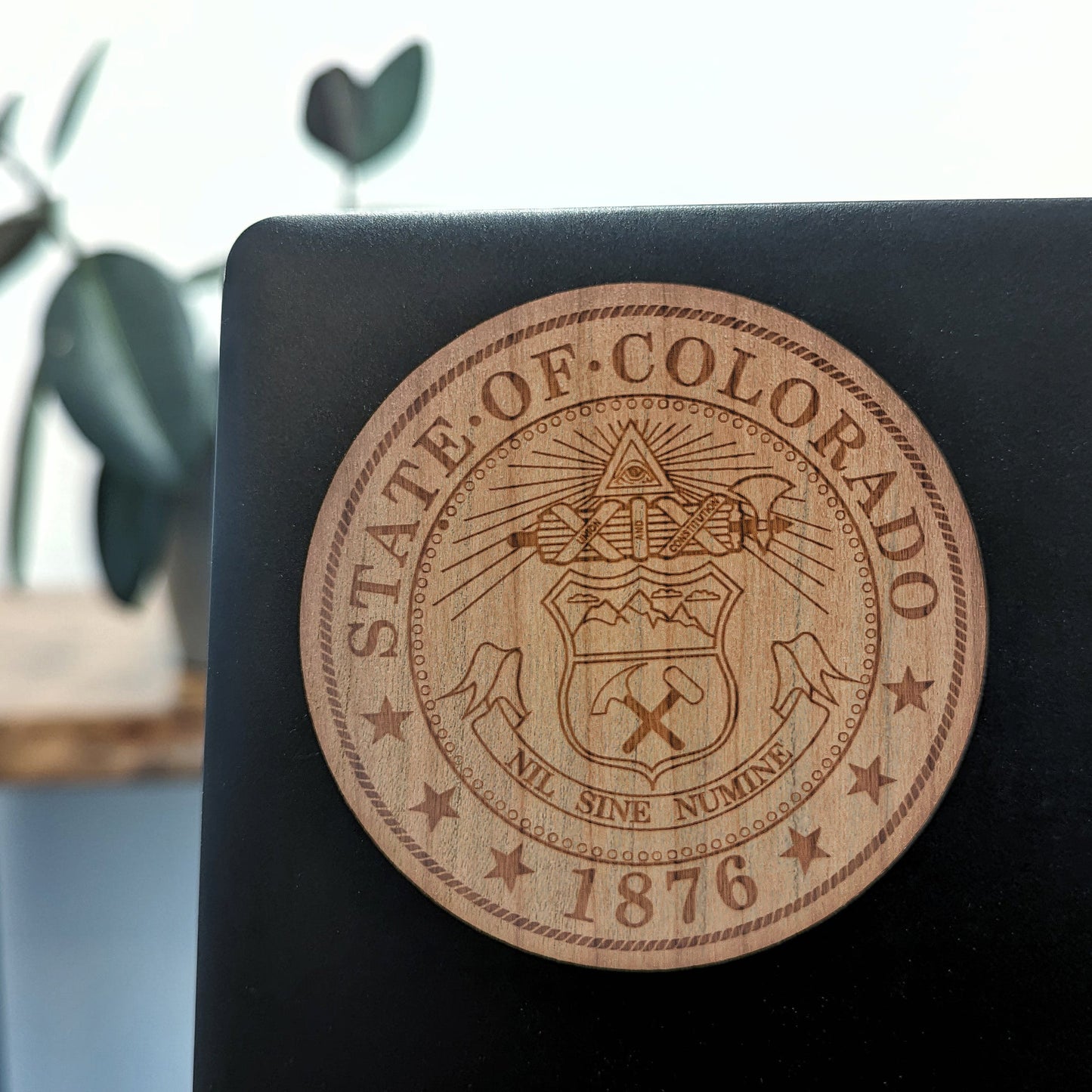 Colorado State Seal Wood Stickers