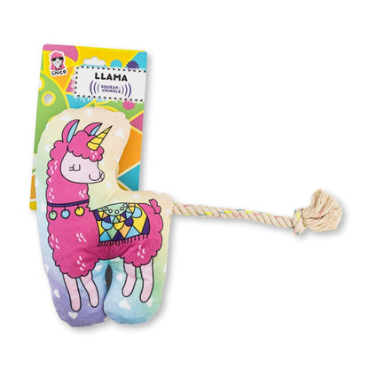 Magical Llama Plush Dog Toy