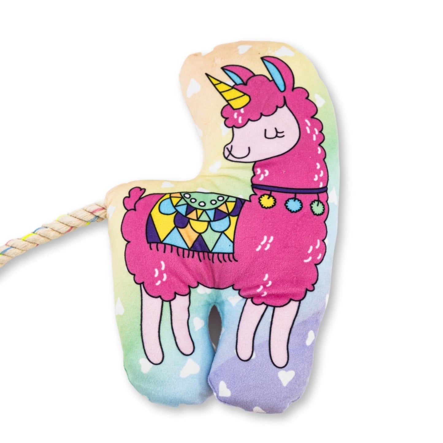 Magical Llama Plush Dog Toy