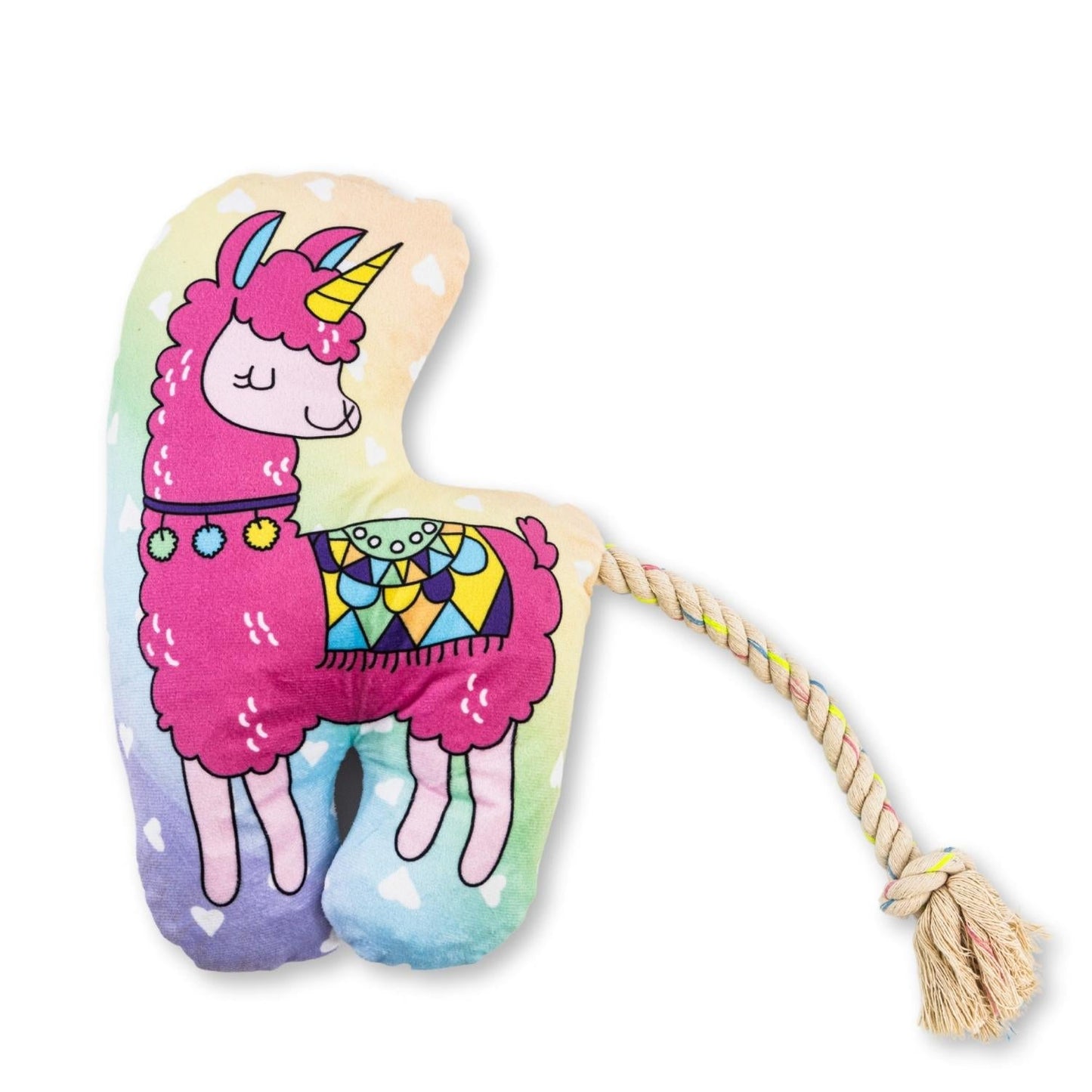 Magical Llama Plush Dog Toy