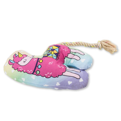 Magical Llama Plush Dog Toy