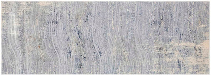 Abstract Dirilis Berber Blue Light Grey Rug by Bareens Designer Rugs