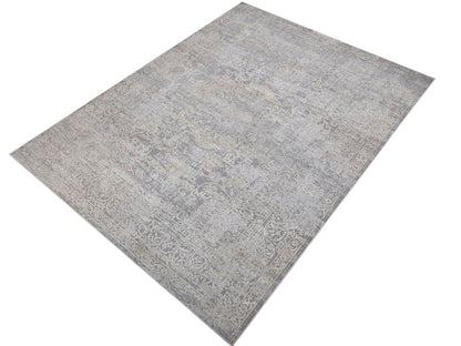 Vintage Regal Grey Beige Rug by Bareens Designer Rugs