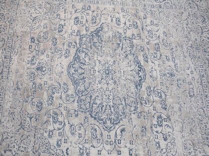 Vintage Blossom Cream Blue Rug by Bareens Designer Rugs