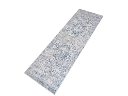 Vintage Blossom Cream Blue Rug by Bareens Designer Rugs