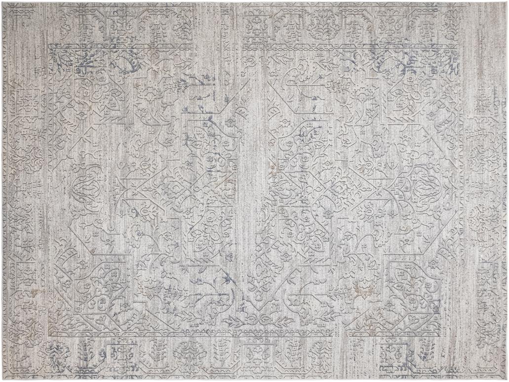 Distressed Phlox Beige Grey Rug by Bareens Designer Rugs