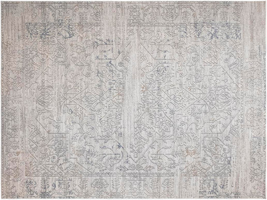 Distressed Phlox Beige Grey Rug by Bareens Designer Rugs