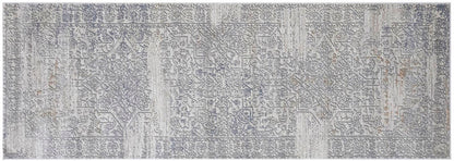 Distressed Phlox Beige Grey Rug by Bareens Designer Rugs