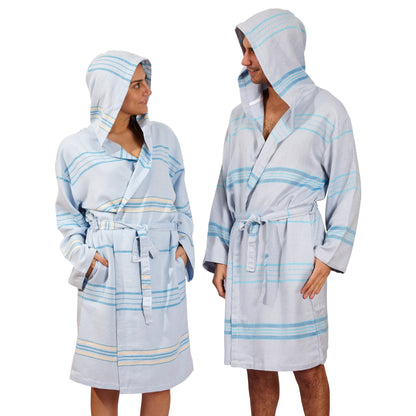 Antalya Unisex Bathrobe - Beige by Eco Hilana