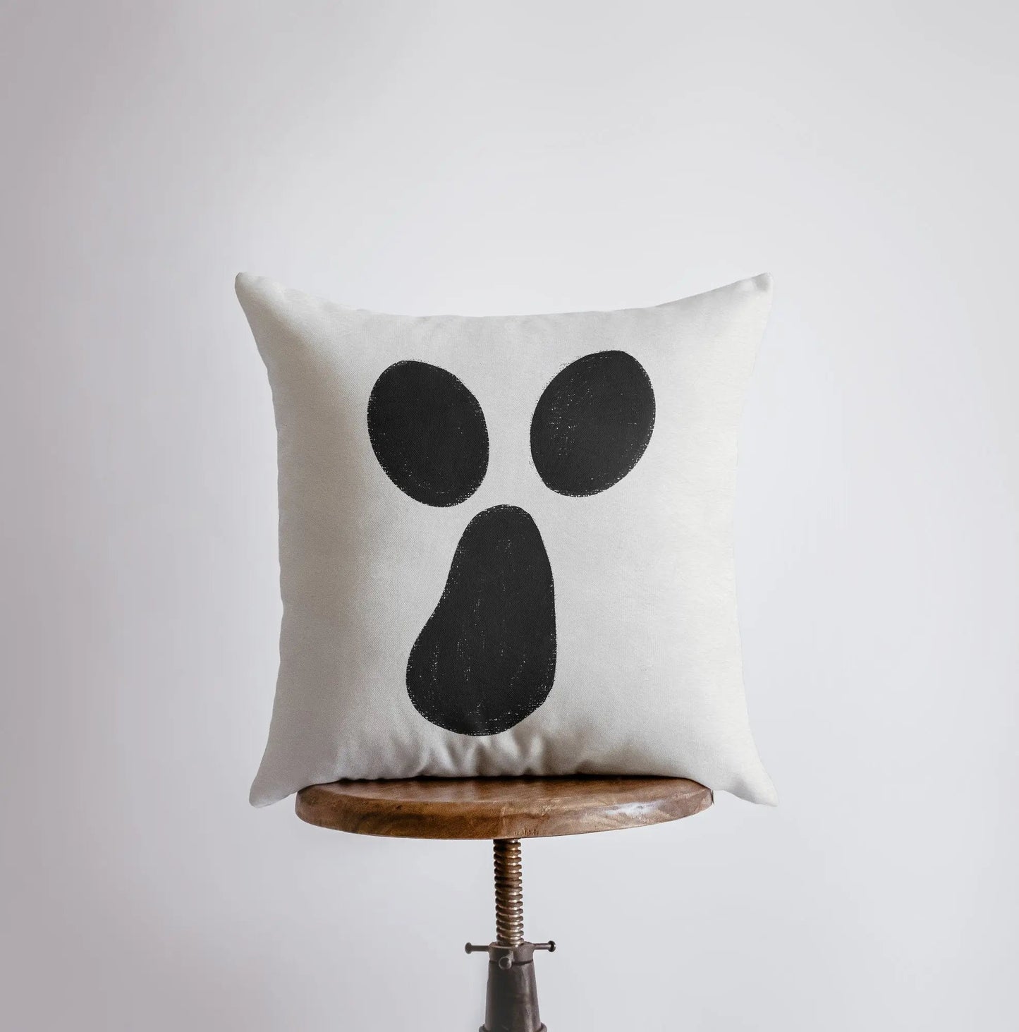 MINI Ghost on White Throw Pillow