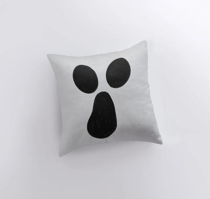 MINI Ghost on White Throw Pillow