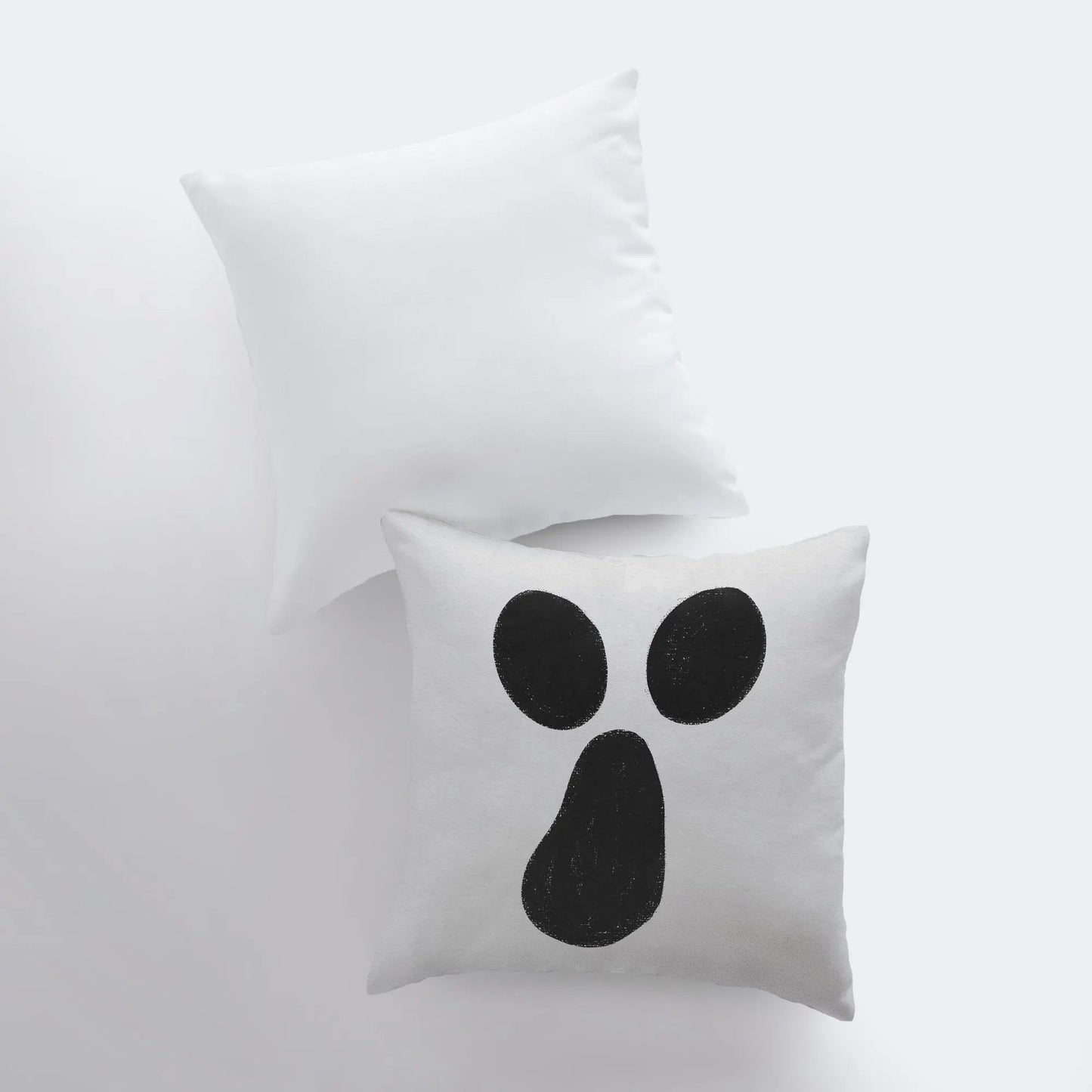 MINI Ghost on White Throw Pillow