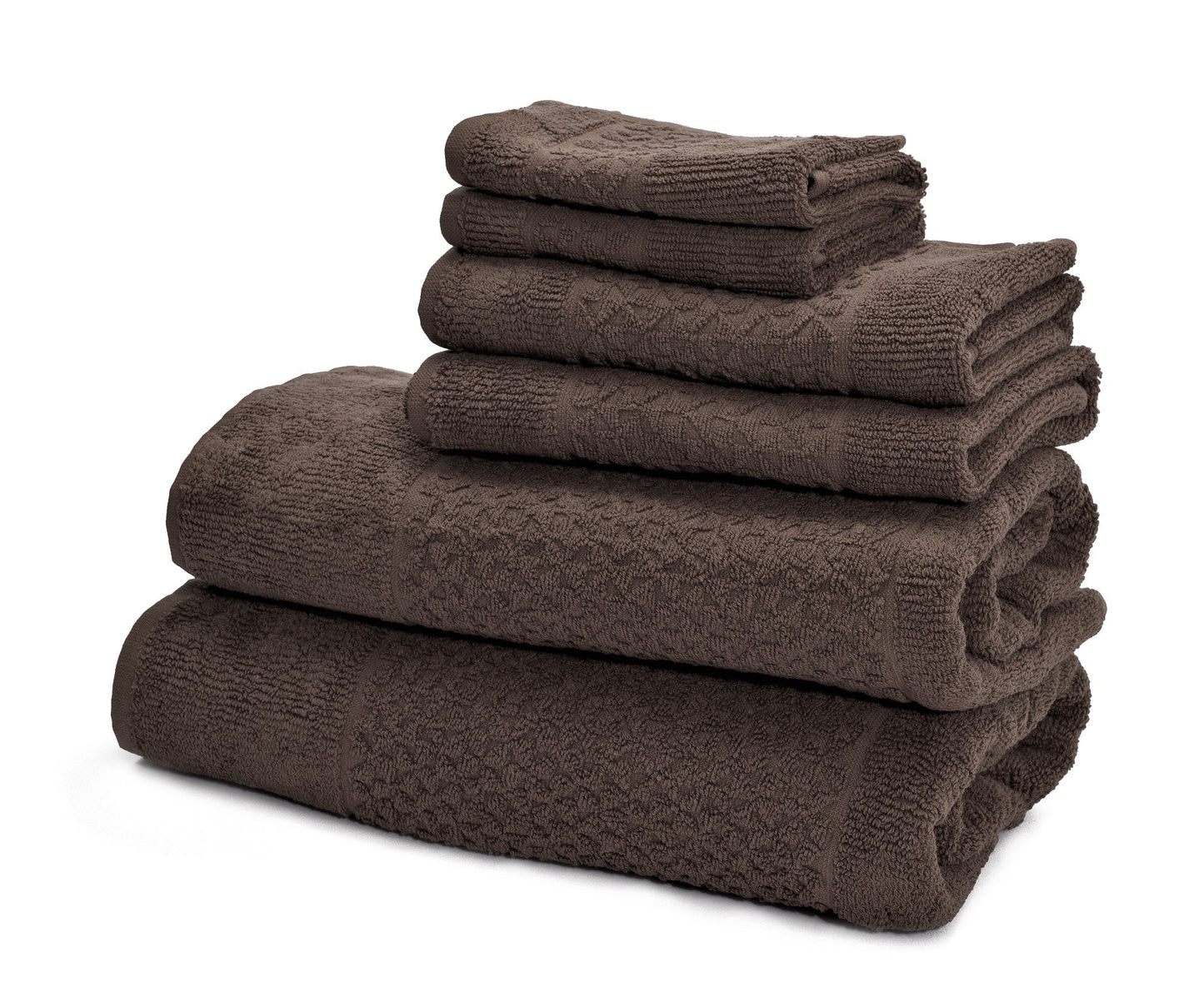 Mei-Tal Turkish Cotton Jacquard Towel Set of 6 by Classic Turkish Towels